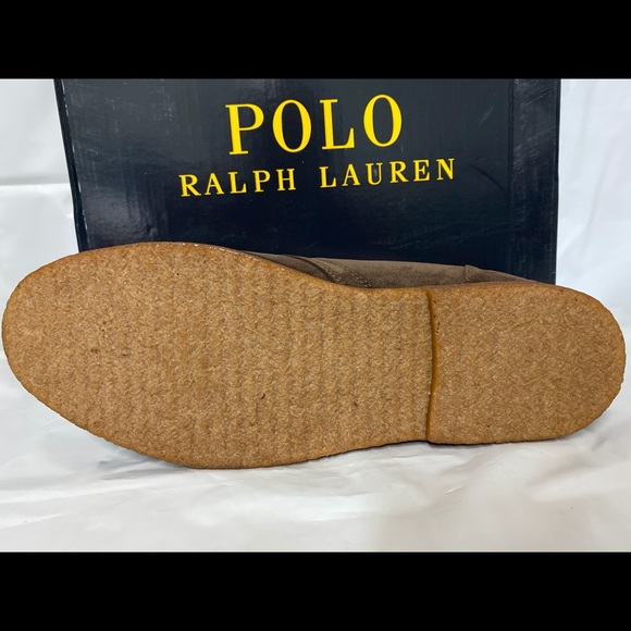 POLO RALPH LAUREN MARLOW BROWN SUEDE CHUKKA BOOTS - Picture 8 of 8